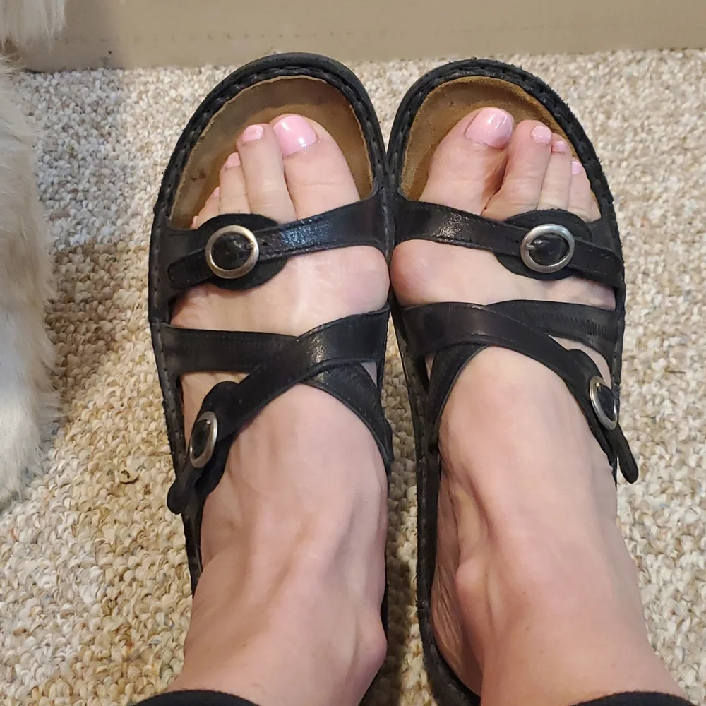 Noat black leather sandals. Size 40 - Picture 2 of 8